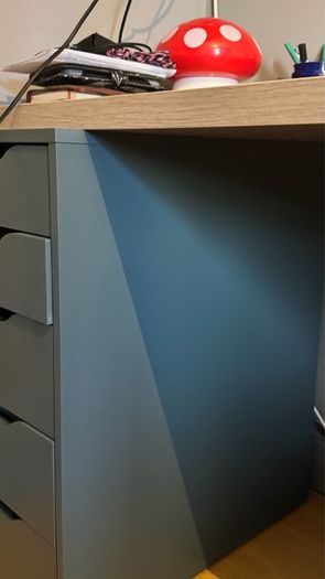 ikea alex drawers with desk top and legs