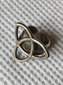 Trinity knot sterling silver vintage ring
