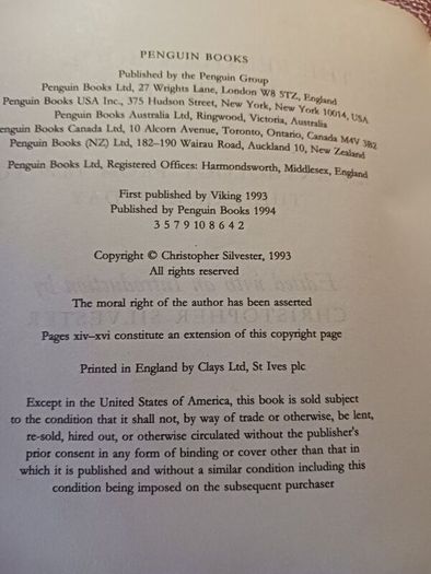 The Penguin Book of Interviews/ 1859 - to present day/1994