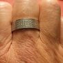 Celtic Design Silver Coloured Band Image 5