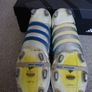 Football Boots Adidas Pedator Pulse Beckham White/Blue (2004) Size 9UK SG Image 5