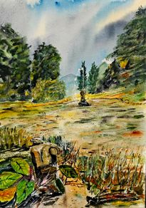 powerscourt watercolour