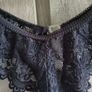 Elegant lace black set bra thongs size s 70 a Image 9