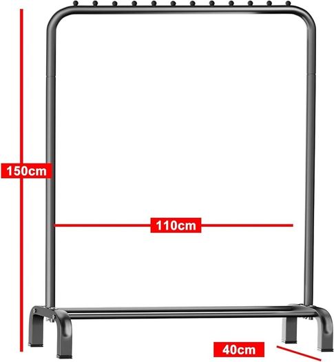 Clothes Rails For Bedroom, Free Standing Coat Racks, Heavy Duty Clothes Rack, Metal Clothes Stand, Minimalism Garment Rack for Coats, Skirts, Shirts, Sweaters