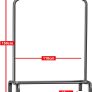 Clothes Rails For Bedroom, Free Standing Coat Racks, Heavy Duty Clothes Rack, Metal Clothes Stand, Minimalism Garment Rack for Coats, Skirts, Shirts, Sweaters Image 2