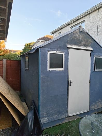 wooden shed