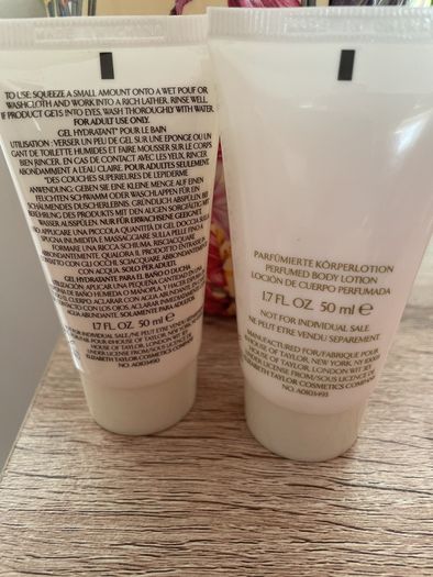 Elizabeth Taylor White Diamonds body wash & body lotion - New