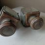 Pair antique Bleriot Car Lamps Image 6