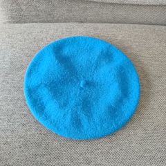 100% wool beret blue adult one size fits all see last photo for exact measurements FREE STANDARD POSTAGE INCLUDED