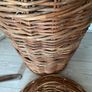 Vintage Handmade Large Willow Basket Image 4