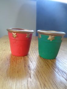 Christmas T Light Holders x 2 for Sale