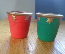 Christmas T Light Holders x 2 for Sale