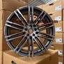 21" Inch Porsche Macan Turbo Style Alloy Wheels Gunmetal polished 5x112 66.6 Image 3