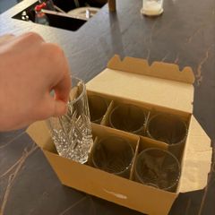crystal glasses (box of 6)
