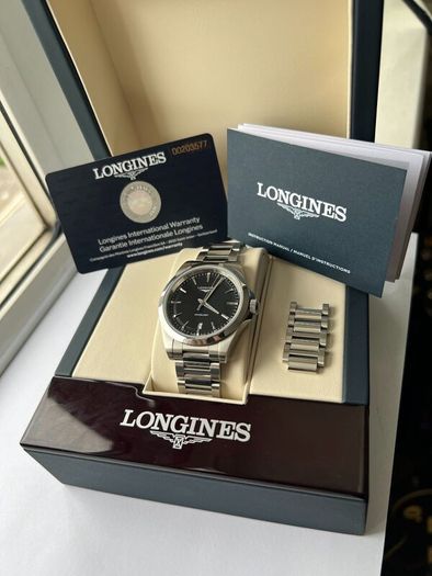 Longines Conquest 38mm Quartz -Steel/Black