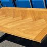 Herringbone Oak Dining Table, Ex Display Image 6