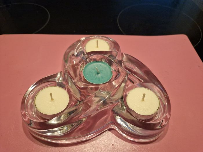 3 Table Centre Piece Tea Light Holders