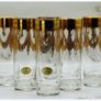 Hollywood Regency Murano 24K Gilded Highball Glasses Set Image 2
