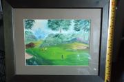 Nice golfing picture, water colour
