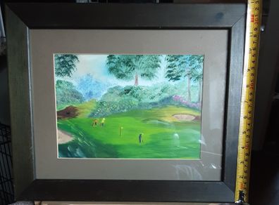 Nice golfing picture, water colour