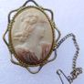 Vintage  Shell Cameo Brooch Image 2