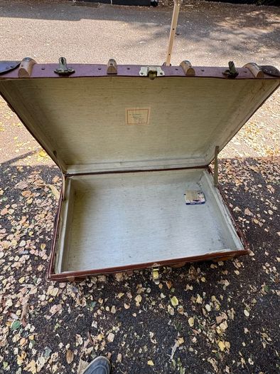 Vintage Mid-Century Union-Castle Line Ocean Liner Steamer Trunk / Suitcase (c. 1950s/60s)