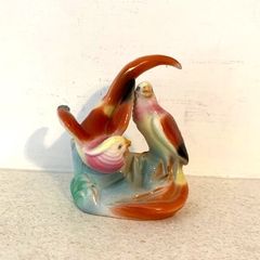 Vintage Ceramic Love bird Pen Holder