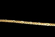 18k gold plated gents wrist chain stamped
