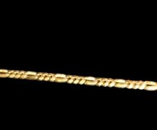 18k gold plated gents wrist chain stamped