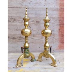 Brass Andirons  KAS324