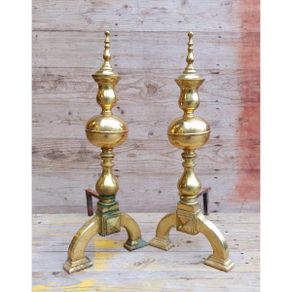 Brass Andirons  KAS324