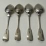 Antique 1838 Sterling Silver Teaspoons -Set of 4 Glasgow /John Finlay Image 2