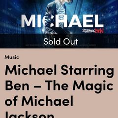 Michael Jackson Tickets