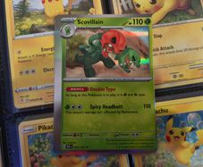 Scovillain ! Miscut Error ! Off Centre ! from Obsidian Flames Set ! 2023 ! Error Pokemon Card !