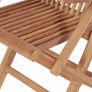 vidaXL 5 Piece Garden Dining Set Solid Teak Wood Image 6