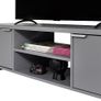 TV Stand with Cabinet Storage and Open Shelves for 55, 65 Inch Media Storage Gaming Media Console Living Room Entertainment Center Wooden Television Cabinet - Grey Image 6