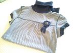 Bershka Stripe Polo Neck - Size 8