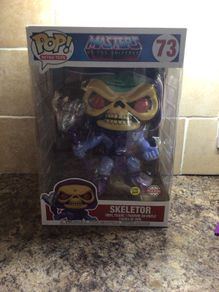 Large Funko pop no 73 - skeletor -special edition- glow in the dark - new and unopened