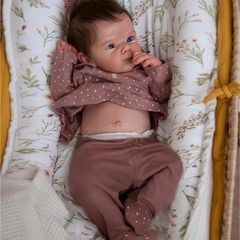 Reborn Baby Girl Doll 48 cm Realistic Silicone Vinyl Blend Newborn