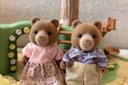 Rare Sylvanian Families Marmalade Bear Grandparents (Quincy &amp; Clementine)