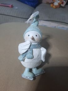 Christmas Robin on ice skates