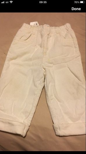 Boys BNWT next trousers 6/9 mths