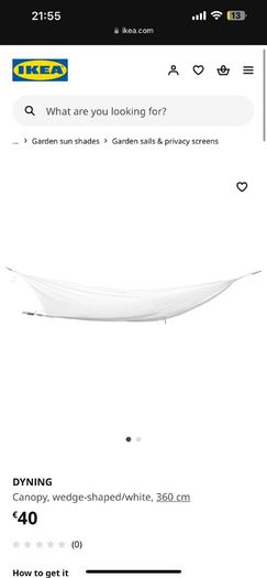 IKEA - Canopy sail shade for the garden