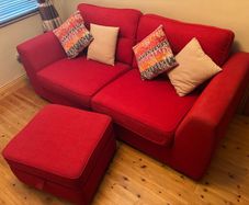 3 Seater Couch & Storage Footstool