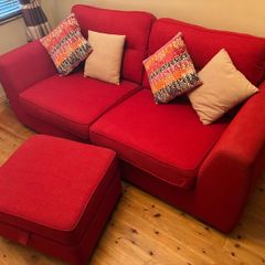 3 Seater Couch & Storage Footstool