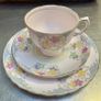 Tuscan Fine English bone china  set pink floral pattern made in England Image 2