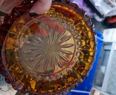 Amber Ash Tray