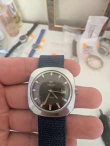 Swiss-made Rexa Incabloc watch, probably from the 1970s