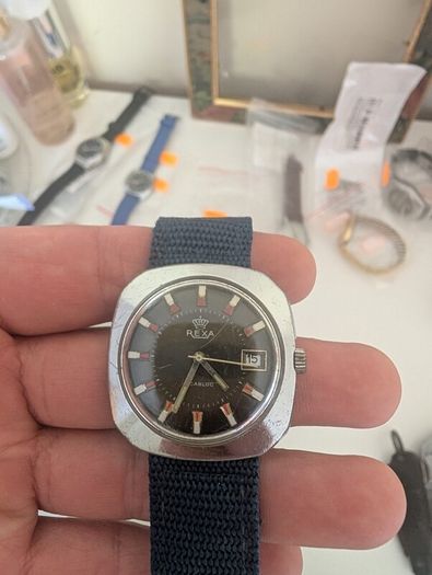 Swiss-made Rexa Incabloc watch, probably from the 1970s
