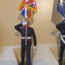 Vintage - Britains Metal Models Set 7201 - Hand Painted - Royal Marine Colour Party - Boxed Image 6